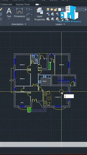 How to add furniture in AutoCAD in seconds YQArch #yqarch #shorts #autocad