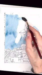 4K views · 97 reactions | Super fun ink & wash Santorini windmill watercolor tutorial on my YouTube today- link in comments. #watercolorforbeginners #watercolorpainting #watercolor #watercolorartist #inkandwash #watercolorcards #inkandwatercolor | Ellen Crimi-Trent Art and Design | Facebook