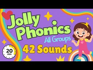 Learn All Jolly Phonics 42 Sounds with Fun Word Examples | Complete Phonics for Kids