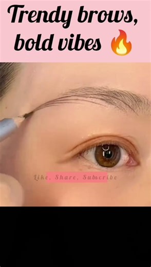 quick and easy way to draw perfectly eyebrows shape with pencil ❤️✨#ytshorts