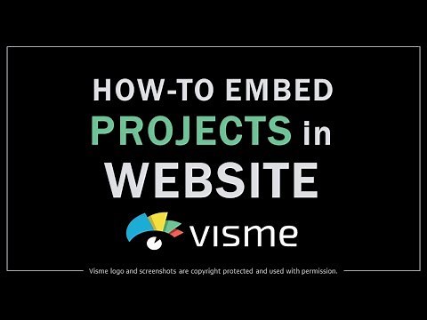 How to Embed Visme Projects in Website