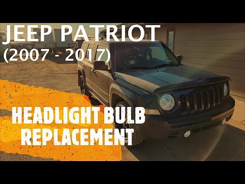 Jeep Patriot - HEADLIGHT LIGHT BULB REMOVAL / REPLACEMENT