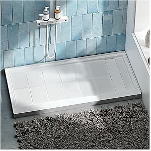 Shower Base 60"x 30", Single Threshold Shower Pan，Non-Slip in White SMC Shower Tray for Bathroom Assembly/Right Drain