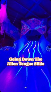 3.6K views · 29 reactions | The alien tongue slide at Factory Obscura #immersive #immersiveexperience #oklahomacity | In The Loop | Facebook