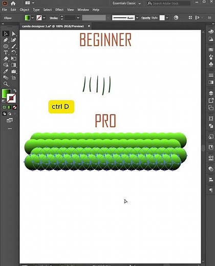 How to Create Realistic Grass in Adobe Illustrator #adobeillustrator #illustrator
