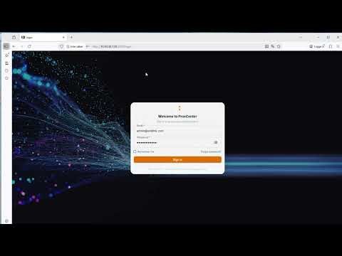 การติดตั้ง ProxCenter และใส่ license key