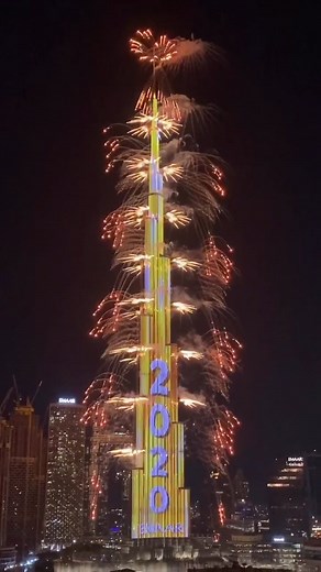 2020 Dubai Fireworks: Burj Khalifa Celebration