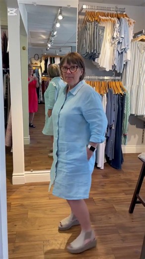 The most comfortable linen shirt dress