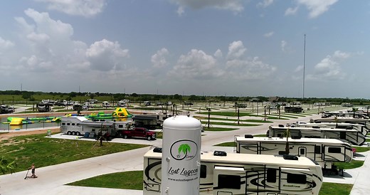 Come see us at EL Campo Lost Lagoon RV Resort! We just opened in May of 2019 and would love to see you. We have the worlds largest RV resort swimming pool and plenty of room with 227 sites. Check out our website we just launched at eclostlagoon.com | El Campo Lost Lagoon RV Resort