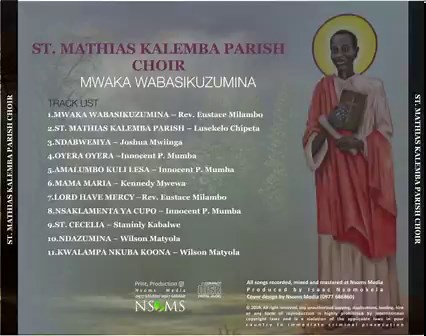 Catholic music | St. Mathias Kalemba parish choir – Amalumbo kuli Lesa | prod by Isaac Nsomokela Click on the link below to download: https://nsomsmedia.com/download-st-mathias-kalemba-parish-choir-amalumbo-kuli-lesa-prod-by-isaac-nsomokela/ For more catholic songs, subscribe to our YouTube channel by clicking on the link below https://youtube.com/c/NsomsMedia2021 To stay up to date with our latest catholic songs and videos, like our Facebook pages Nsoms Media and I am Catholic Zambia and make s
