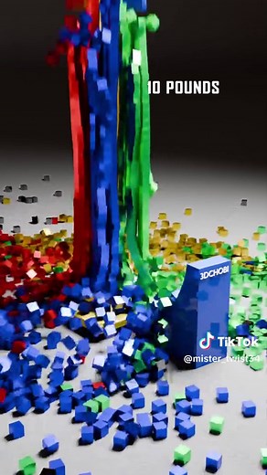 Colorful Cube Structure Animation in Blender 5.0