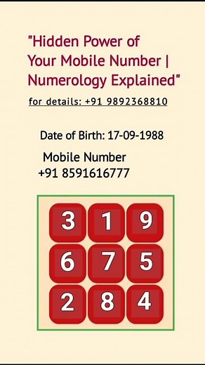 "Hidden Power of Your Mobile Number | Numerology Explained"#mobilenumerology #numerology #astrology