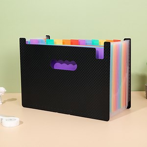 [Hot Item] Office Supplies A4 Document Plastic PP Expanding File with Flap and Cord Closure