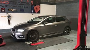 Seat Leon 1.4 tsi in for a custom remap and Dyno test making ✅ 151bhp stock power ✅ 180bhp stage 1 power Also has DynoRemaps new gel badge on the boot lid call in for yours Want to know what we can do for you get in touch www.dynoremaps.co.uk 01642688247 | Dyno Remaps