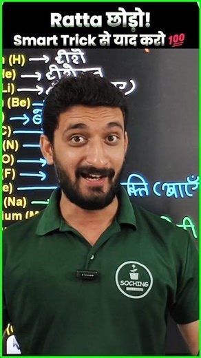 Easy Trick to Learn First 20 Elements of the Periodic Table in 30 Sec #periodictable #class10