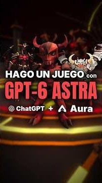 ad. I CREATED a full GAME with GPT-6 Astra using AURA 🤖🎮👹#gamedev #unity3d #ai #shorts