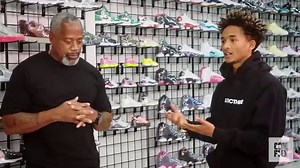 Jaden Smith shops for sneakers and gives back