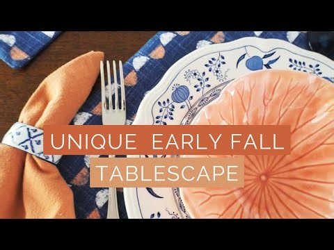 Early Fall Tablescape with a Twist You’ll Love! ~ Fall Table Decor