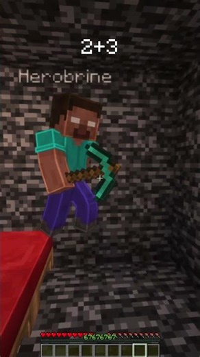 When Steve brings out his Herobrine form