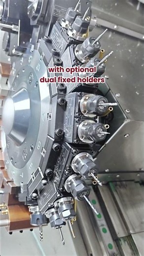 DS-4636SY Power Turret: Dual Live Tools + Y-Axis Precision Milling in One Cycle.