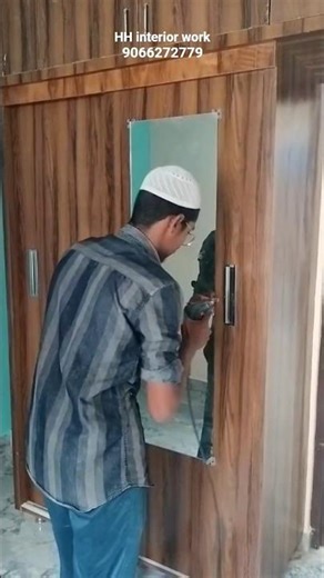 wardrobe glass fit #interiordesign #interior444