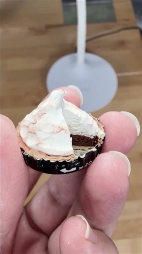Miniature Chocolate Cream Pie with Polymer Clay