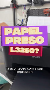 Você está com papel preso na L3250? 🚨 Papel atolado? Veja como resolver sem danificar a impressora! 🧠 Já passou por isso? Comenta aqui! #L3250 #PapelAtolado #dicas #Manutenção #Impressoras #sulink #Epson | Sulink