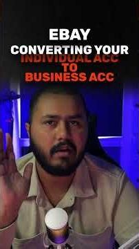 how to convert ebay account to business seller
