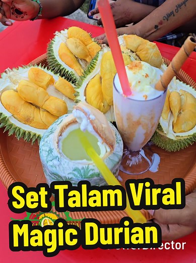 Viral...Viral...Viral... Set Talam Magic Durian Rm 150 Only.... Setiap Hari Ada. (Dine In Only) location: Magic Durian (Google/Waze) Time 6pm till 3am (while stock last) #magicdurian #magictiffin #musimdurian #vikeymagic #durian #durianlover #viral #malaysia