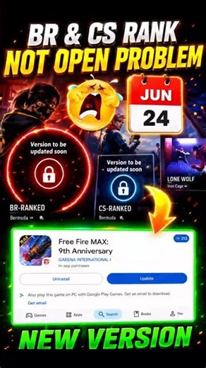 VERSION TO BE UPDATED SOON PROBLEM BR & CS RANK VERSION TO BE UPDATED SOON PROBLEM KYA HAI