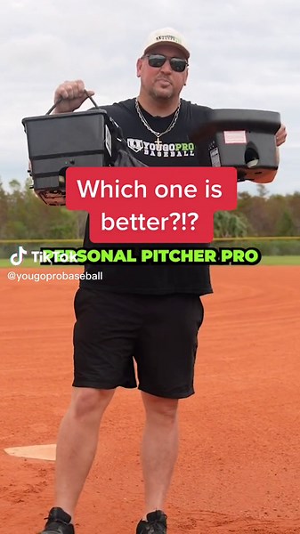 Which one is better the Personal Pitcher Pro or the Max BP Pro? They are both really good machines but they both work on your hand-eye coordination whether you are catching or hitting off of them. The personal pitcher pro does come with a 1 year warranty and the Max BP Pro does have a few more features to make it worth the cost! You need to have one of these at your disposal if you are a player, dad, or even a coach. So head over to yougoprobaseball and get you one! #baseballtraining #catching #