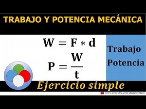 Trabajo y Potencia Mecánico - ejercicio resuelto