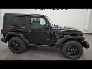 2023 JEEP WRANGLER FREEDOM EDITION 2 DOOR OSCAR MIKE BLACK 4K WALKAROUND 23J44 SOLD!