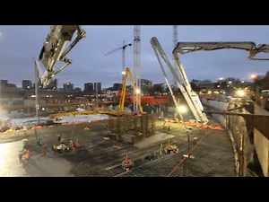 Pumping 4000 cubic yards of concrete with just 3 Alliance concrete pumps!!!
