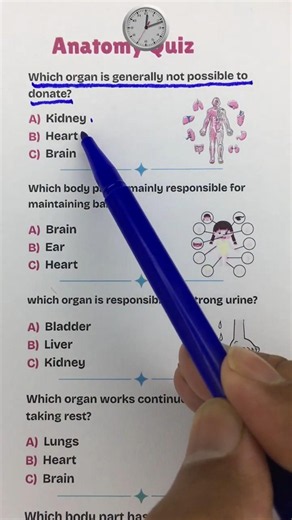 🎯 Ultimate Medical Quiz Challenge | Anatomy & Health Quiz #HumanBody #AnatomyQuiz #shorts