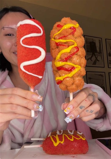 Korean Corn Dog Wax Clay Cracking ASMR — Kitty Behind the Scenes