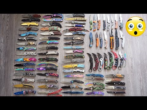 I'm giving up my GIANT KNIFE COLLECTION and showing it to you for the last time!