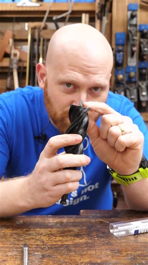 How to sharpen an auger bit #woodworking #woodwork #fyp #diy #viral