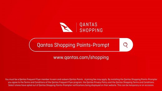 Download the free Qantas Shopping Points-prompter tool for your browser that alerts you of points-earning opportunities when shopping online at eligible stores. Available on Chrome, Firefox and Safari browsers.* | Qantas