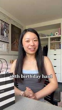 18th birthday haul! 💕 || #birthday #eighteen #fyp #haul #college #viral