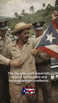 Arrested for Showing the Puerto Rican Flag | The 1948 Gag Law Explained (English)