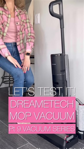 PRETTY IMPRESSED WITH THE PRICE!! Testing all the vacuum so you don’t have to! Today we are testing a new vacuum mop! Meet the @dreametech_official vacuum mop in one! 🚨 AND IT’S ON SALE! in my Amazon Sfront which you can find by going to websites listed on my tiktok homepage! Clip the $100 Amazon coupon before heading to cart then use CODE: H12Psparkles at Amazon, check out for a total of 30% off the retail price 🤩 Let’s jump into what I love about it! It has click button start with 3 mop sett