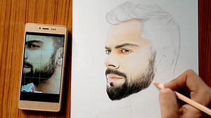 how to draw mustaches and beard step by step #viratkohli colour pencil drawing drawing tutorial lesson-3 | Arjun sethi sketches | Facebook