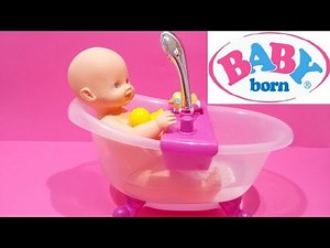 Baby Born Doll ❤ Lovely Doll Bath Tub Set Water Shower For Kids Worldwide