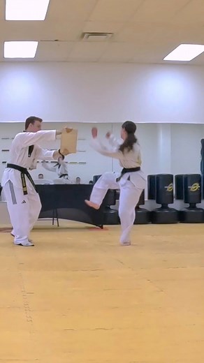 Rebecca Palid 540 Kick Progression | LG Martial Arts #martialarts #taekwondo #540kick | Liam Gutmacher TKD