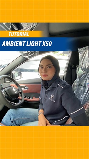 Bestnya boleh tukar warna yang kita suka!😍 kalau nak test drive cepat datang Proton Cahaya sekarang🤩 #proton #protoncars #x50 #ambientlight #x50proton