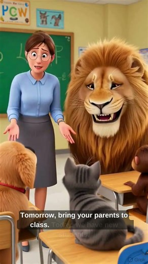 What If Animals Went to School 😂 | Funny Animated Short #shorts #funny #animals #comedy #nobatidao
