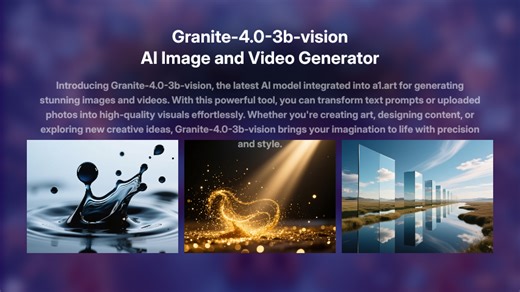 Use Granite-4.0-3b-vision AI Generator for Free Now | a1.art