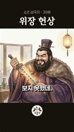 38화, 위장 헌상 - 칼끝을 들킨 순간, 보검을 바쳐 목숨을 구하다 ⚔️ #삼국지 #쇼츠삼국지 #조조 #동탁 #역사