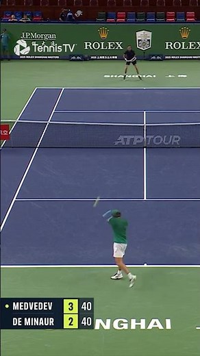 Medvedev puts exclamation mark on exhausting rally 😤 #daniilmedvedev #ATPTour #rolexshanghaimasters